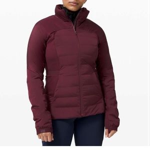 Lululemon down for it all jacket 8 cassis